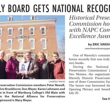 Waverly Board Get National Recognition